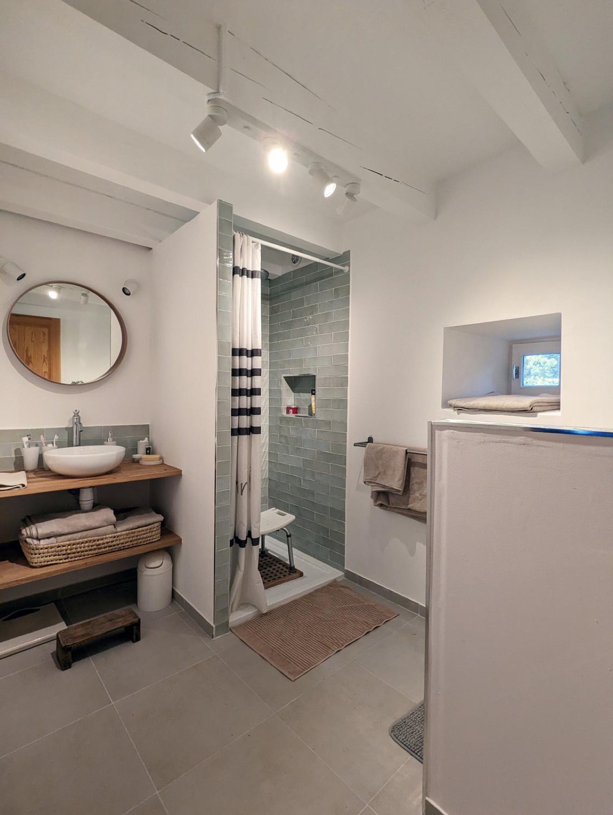 Bathroom with walk-in shower